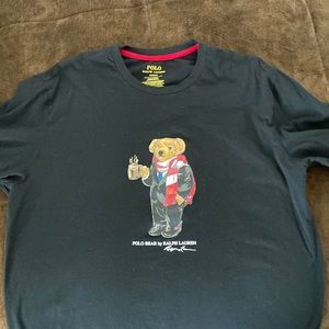 COPY - Polo Ralph Lauren Deadstock Coffee Drinking Polo Bear Long-sleeve Shirt